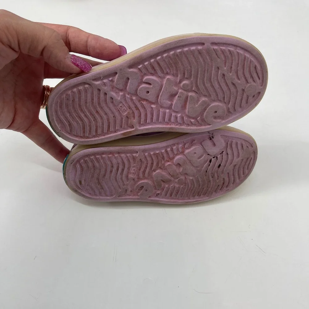 Native Jefferson‎ Shoes Kids Lilac Water Shoes Size 9C Summer Outdoor